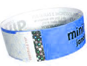 Pulseira Tyvek Azul com Holografia